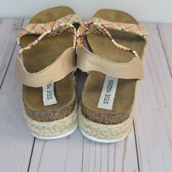 Steve Madden Jaklin Espadrille Platform Sandals | Women’s Slip-On | Size 9 - Picture 3 of 12